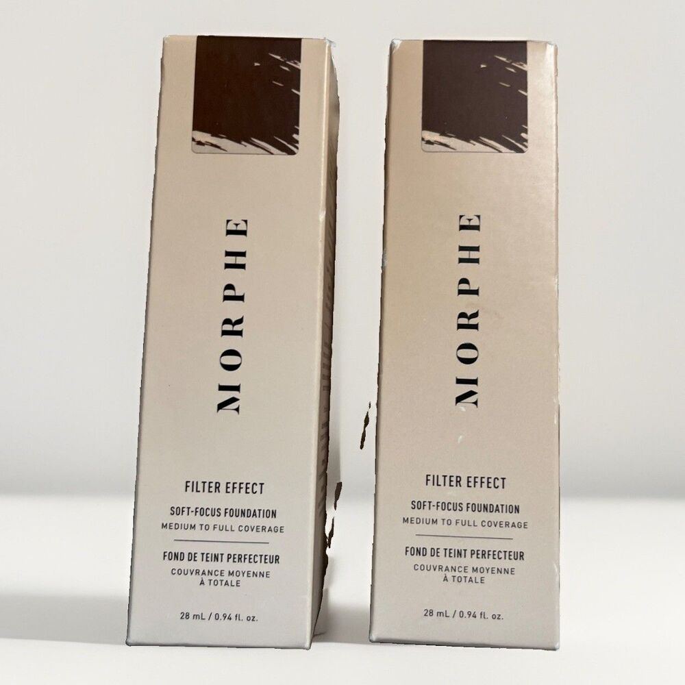 2 Morphe Filter Effect Soft Focus Foundation Deep 37 1oz Bundle